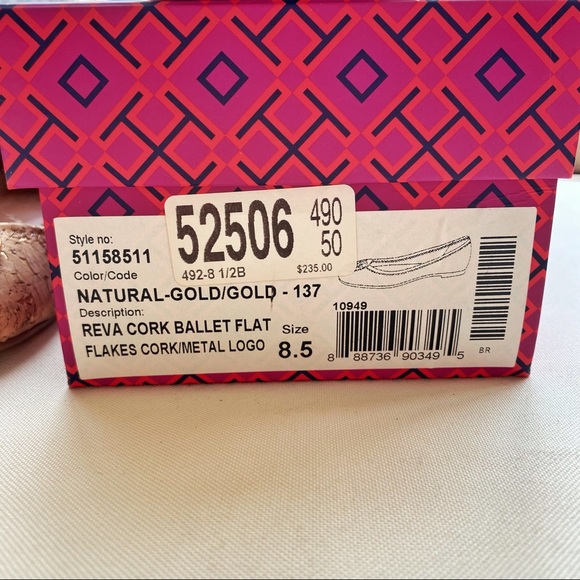 Tory Burch Reva Cork Ballet Flat - 8.5 - Picture 6 of 6